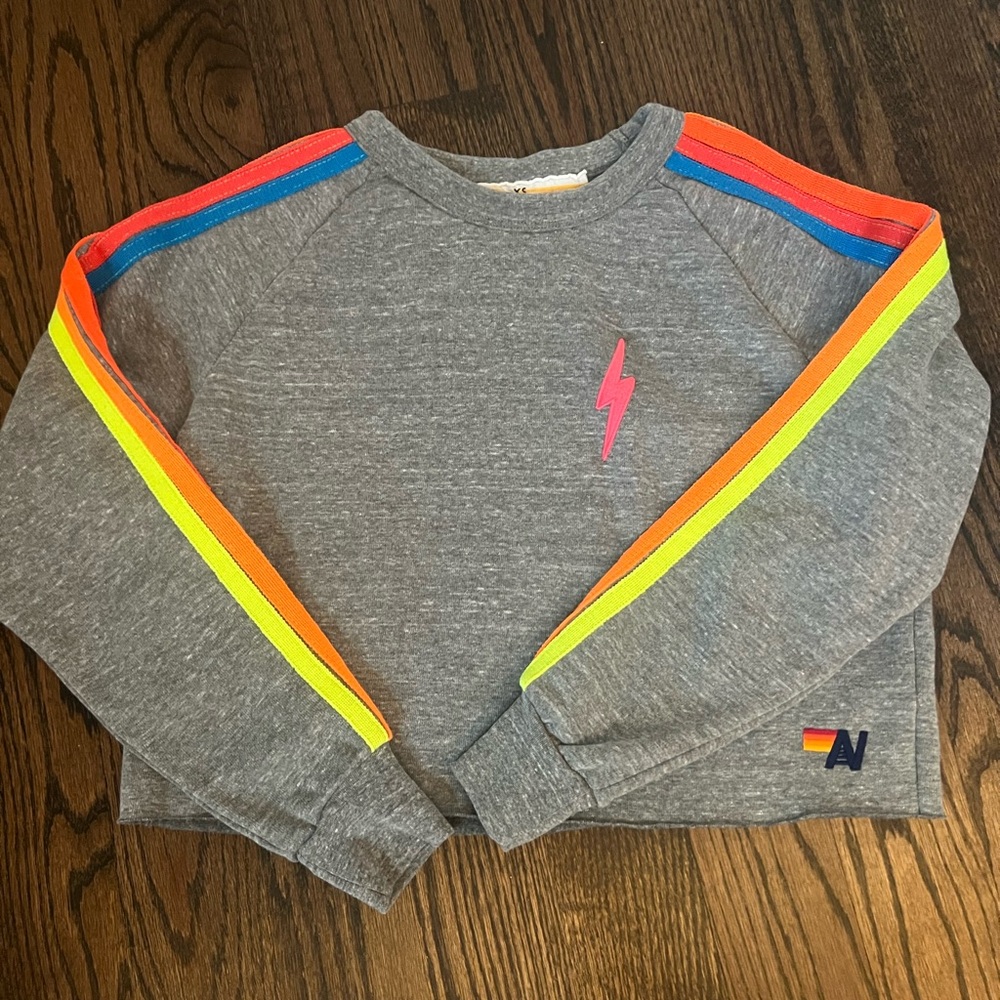 Aviator Nation cropped crew neck size XS